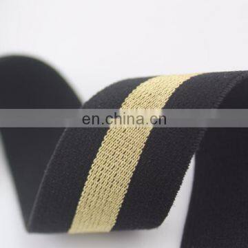 Gold webbing knitted elastic waistband