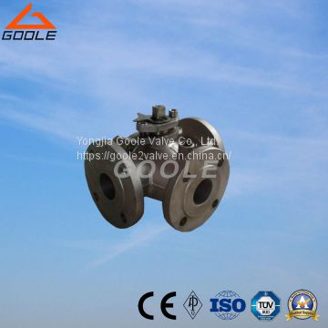 Steam Jacketed L Port Three Way Ball Valve (GABQ44F)