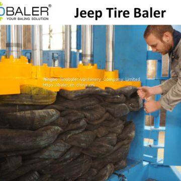 Jeep Tire Baler / Jeep Tyre Baler Machine