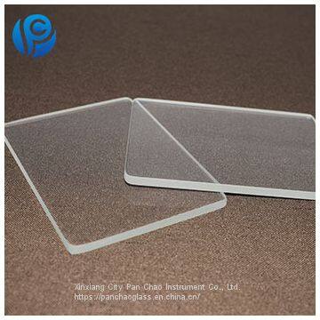 Cheap10mm thickness square transparent uv quartz glass plate for lamp