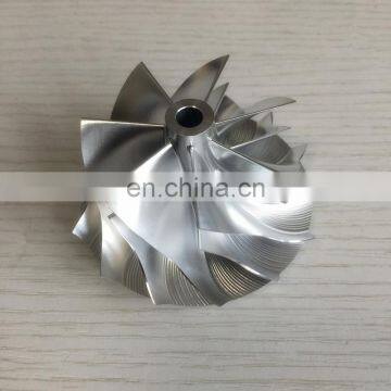 RHF55 52.60/65.00 мм 7+7 лопастей Турбокомпрессор, выполненный из заготовки/обработанный фрезерованием/из алюминия 2618 Компрессорное колесо для VF30/VF34 Апгрейд photo-2