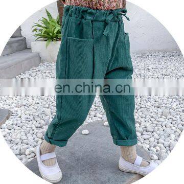 Corduroy Trousers Loose Pants Kids Wide Corduroy Leg Pant More Colors You Can Choose photo-3