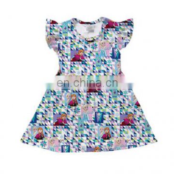 Baby Dress Girls Summer Boutique Clothing Kids Cartoon Printed Dress Soft Clothes