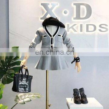 2020 Girl's suit cotton jacket overcoat skirt 2 pieces outfit children clothing girl sets