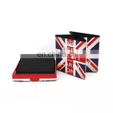 RTS Factory Wholesale Modern Living Room Furniture Printing PVC Leather The Union Jack Storage Ottoman photo-4