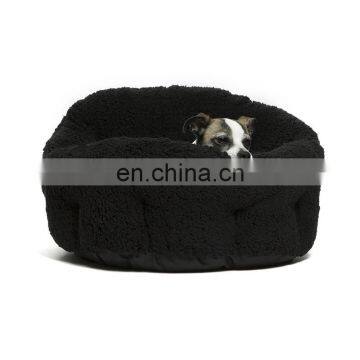 Warming deep sleep bed for pet sweet pet bed soft plush dog and cat bed