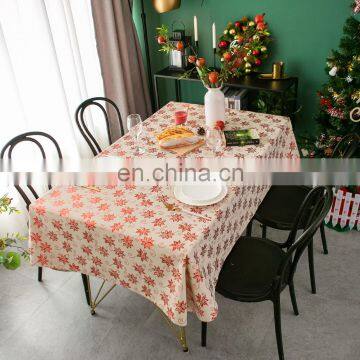 Wholesale simple design restaurant table cloth Christmas Tablecloths