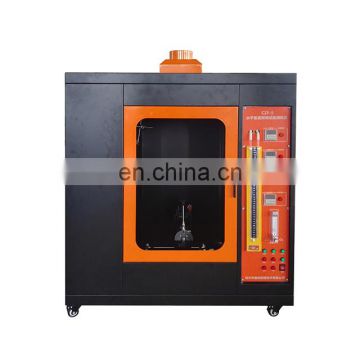 Automatic horizontal and vertical burning tester chamber for flammability test