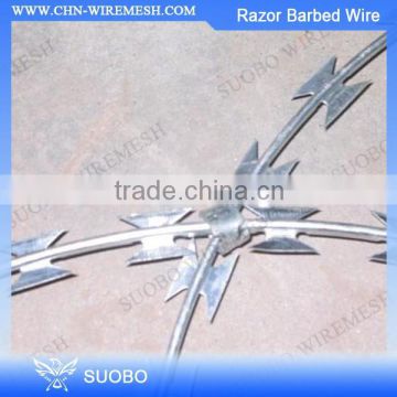 SUOBO online shop alibaba online shop china suobo wire mesh wires hot dipped razor barbed wire price for sale