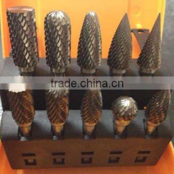 10 pcs Tungsten Carbide Burr Set, Rotary File of premium quality