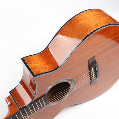 Deviser L-625-N Acoustic Guitar Cheap Price for Sale 40 Inch OEM Cutaway Mahogany Guitar Made in China photo-4