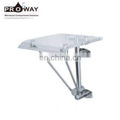 PROWAY High Quality Stainless Steel Wall Mounted Shower Seat Folding Bath Chair for Bathroom Shower