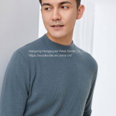 Half Collar Jumpers Sweater/Men Winter Pullover Cashmere Knitted Sweaters photo-3