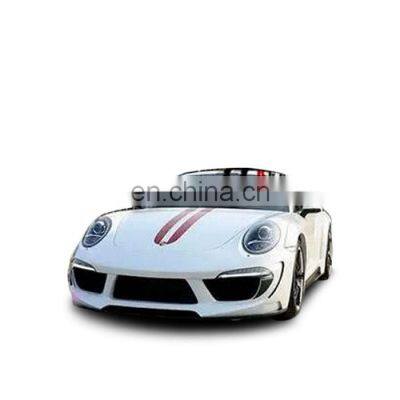 TR style wide body kit for Porsche Carrera 911 991 front bumper rear bumper side skirts and rear spoiler for Carrera 991