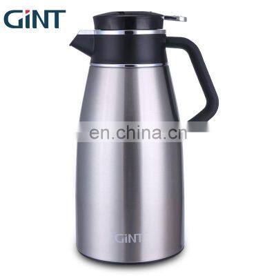 GiNT 1.3L Restaurant Office Use Portable Handles Stainless Steel Outer Glass Inner Coffee Pots