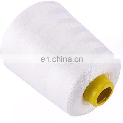 Factory price raw white 100% polyester 8000 yds lines and sewing thread for garment and embroidery