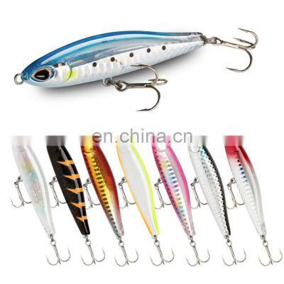 High Quality 80mm 18g Jerkbaits Stick Baits Realistic Scale Pattern Fishing Tackle Peche Hard fishing lure pencil