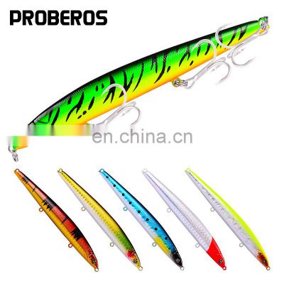 12.8cm sea fishing lure bait plastic hard bionic bait 21.5g lure 6 color poppa pencil lure topwater