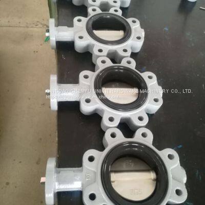 Resilient Seated Concentric Type Ductile Cast Iron Industrial Control Lug Butterfly Valves With EPDM PTFE PFA Rubber Lining API/ANSI/DIN/JIS/ASME/Awwa photo-2