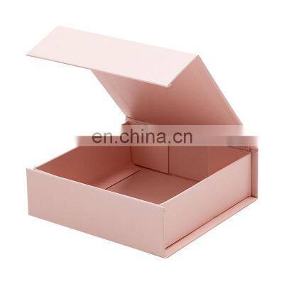 Wholesale Small Pink Magnetic Folding Jewelry Gift Box Packaging for Small Business photo-4
