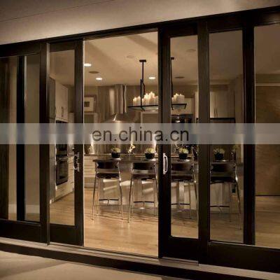 2021 Hot Sale Customized Frameless Aluminum Sectional Interior Noiseless Sliding Door Design With Glass