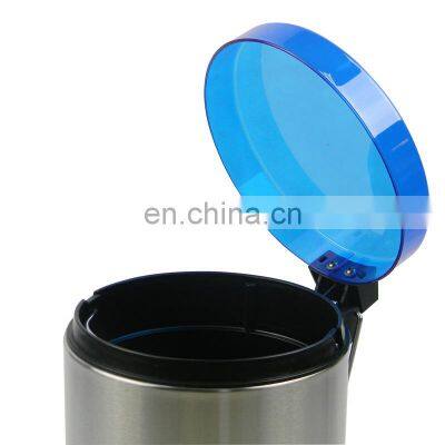 3L 5L 12L Bathroom Decoration Foot Pedal Industrial Steel Waste Bin photo-3