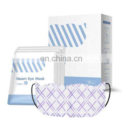 Factory price disposable self heating hot compress steam eye mask for relieve fatigue sleep