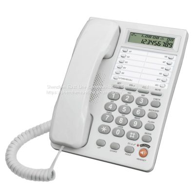 Caller ID Corded Telephone Office Phone with memory keys