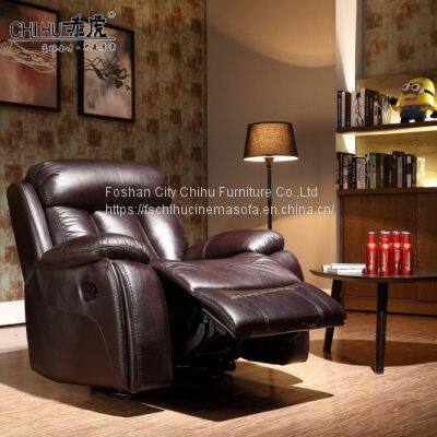 Modern Single Home Salon Luxury Leather Theater Massage Sofa Set Living Room Recliner Sofa Chair photo-3