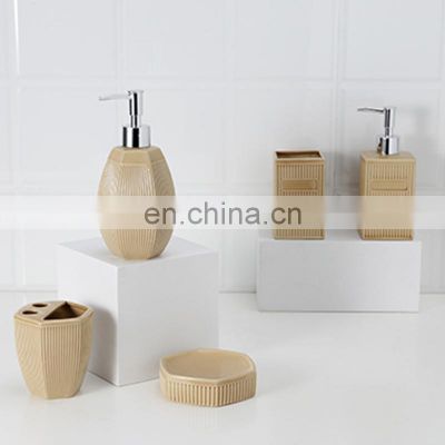 2022 new shape wholesale ceramic antique bathroom accessories set