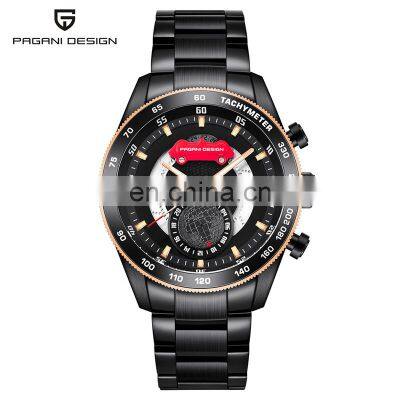 PAGANI DESIGN 2767 Men Top Luxury Brand Business Waterproof Watches Steel Stainless Quartz Wristwatch