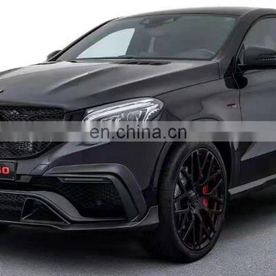 Runde Top Quality For 16-19 Mercedes-benz Gle Upgrade Brabus Carbon Fiber Body Kit Front Lip Rear Lip Spoiler photo-2