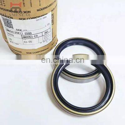 AW9063E Japan N O K oil seal for excavator B3.3 S4D95 S6D95 crankshaft seal