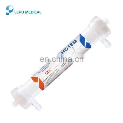 Disposable High Flux Hollow Fibre Polysulfone Hemodialysis Dialyzer Medical care