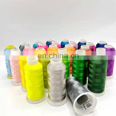 Multicolor High Tenacity Polyester embroidery thread 120D 5000M Machine polyester thread for embroidery chine