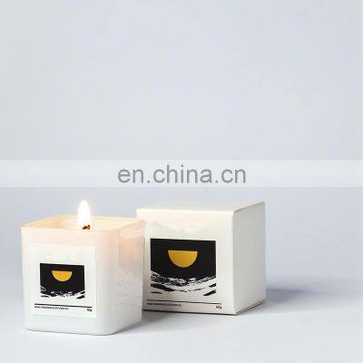 Wholesale Smokeless Wedding Gift Glass Jar Custom Aromatherapy Luxury Fragrance Soy Wax Scented Candle photo-2
