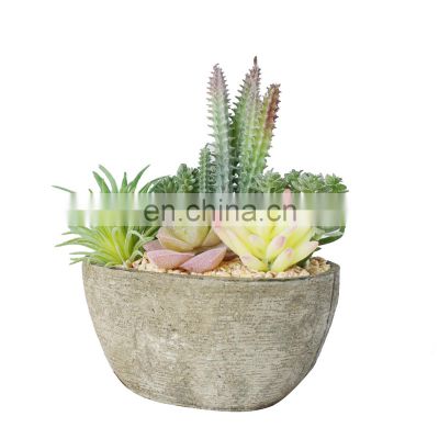 Simulated Potted Artificial Plants Mini Landscape Arrangement Garden Balcony Decoration Bonsai Artificial Plants With Pots