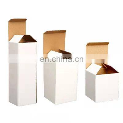 Customized Product Packaging Small White Cup Box Packaging Plain White Corrugated Paper Cardboard Gift Box