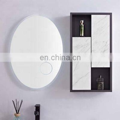 40 Inch Modern Luxury All Stone Bathroom Vanity Cabinet Set Combo Smart LED Mirror Side Cabinet photo-3