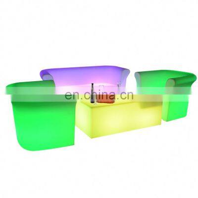 PE Plastic Durable Furniture Inflatable Led Sofa for Party Customized Led Sofa Furniture photo-5