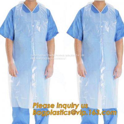 Clear Medical Disposable Polythene Apron,Medical Disposable PE Apron,Medical Colored Disposable PE Apron For Hospital photo-5