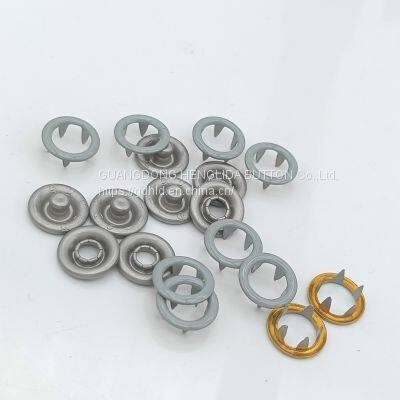 HLD factory wholesale colorful BRASS&SS 16L 18L Cap Prong snap button for clothes