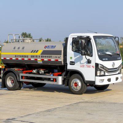 2023 Chinese Brand 6000 Liters to 8000 Liters Potable Drink Water Tank Tanker Sprinkler Bowser Spray Cleaning Transport and Delivery Truck