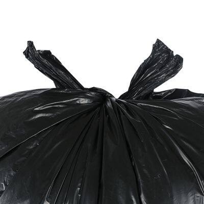 Black Fold Heavy Duty Trash Bag Plastic Disposable Garbage Bag on Roll Large Industriel Garbage Bags