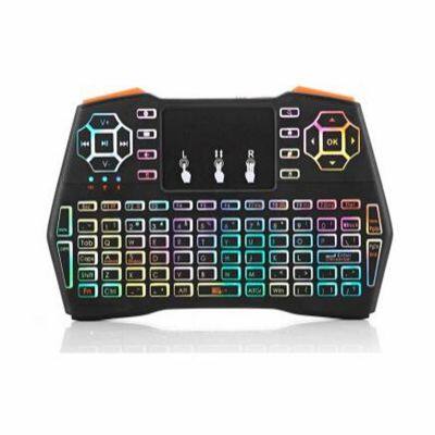 Desk Portable Air Mouse 7 Color Backlit Keyboard Wireless Typewrite Mini 1600dpi Key Board Flying Mouse RGB Gaming Keyboards