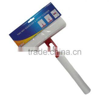 2 in 1 long handle sprayer window squeegee with microfiber towel,window cleaner