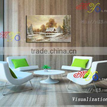 Beautiful Winter Scene Oil Painting on Canvas New Design PL-701 photo-5