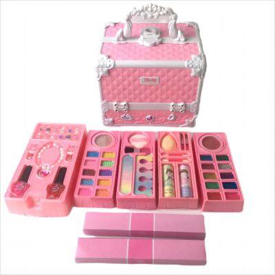 Girls Fashion Design Kids Make up Kit Pretend Cosmetic Toys for Kids Girls Beauty Set Glitter Nail Polish Eyeshdowfor Kids