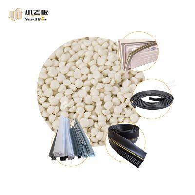 Partículas de PVC suave de color natural, materia prima plástica de PVC para compuestos de gránulos de PVC para listones de sellado