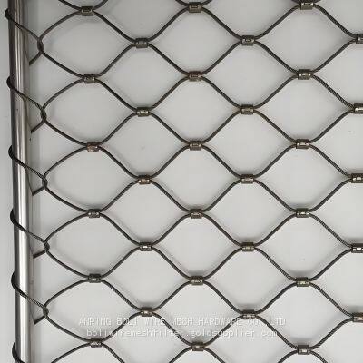 Woven Stainless Steel Wire Rope Safety Net for Staircase & Balcony Protection photo-3